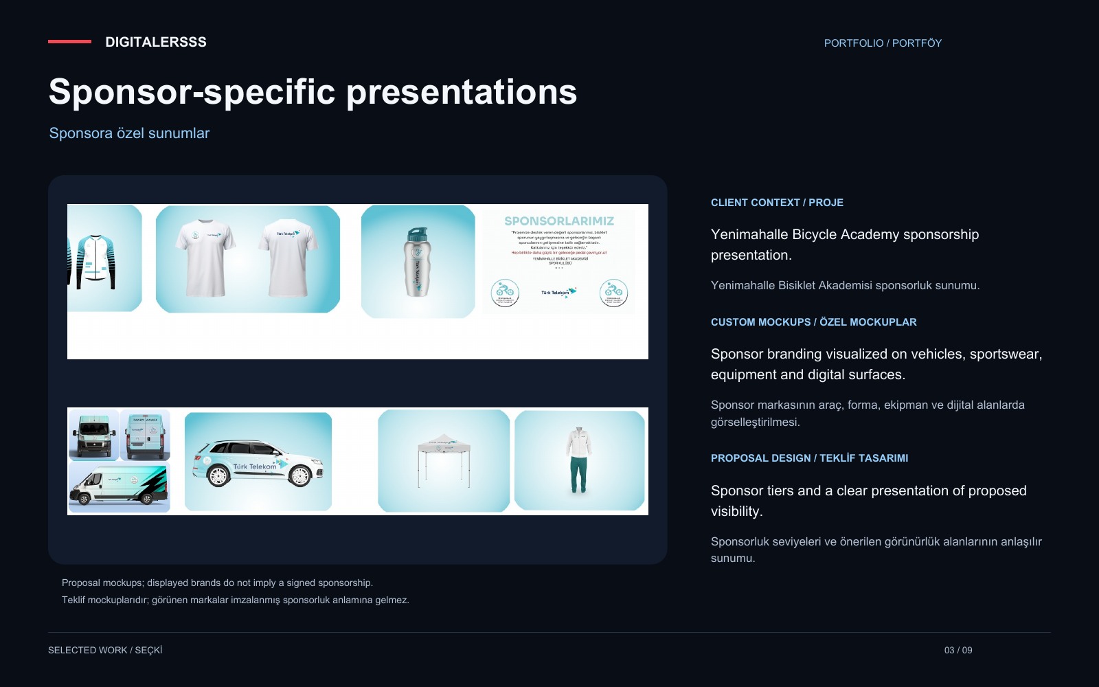 Sponsor-specific presentations