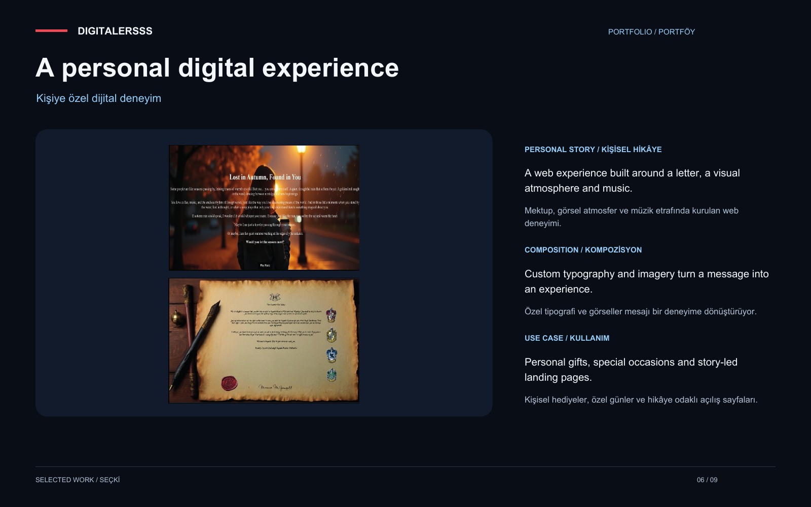 A personal digital experience