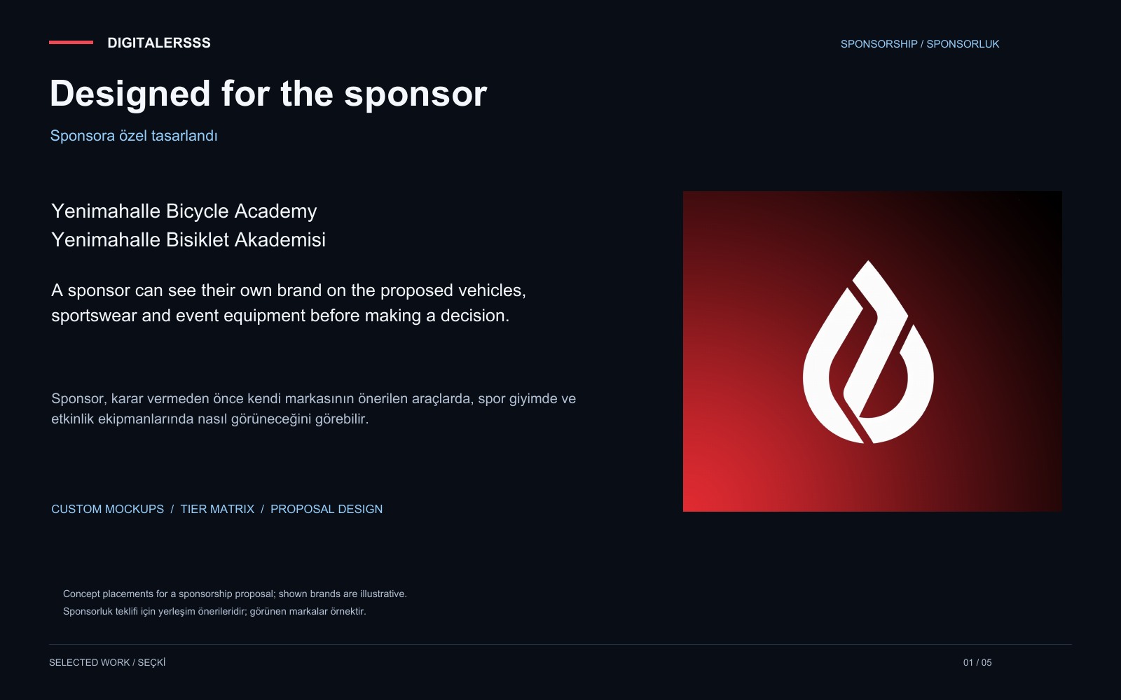 Designed for the sponsor