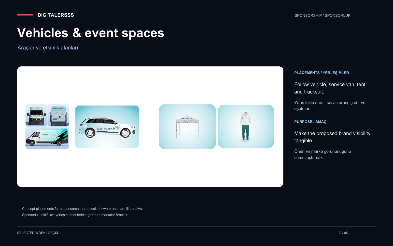 Vehicles & event spaces